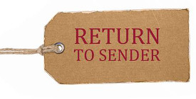 "return to sender"
